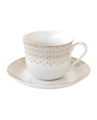 Ceasca si farfurie mic dejun, 370 ml, Festive - SIMONA'S COOKSHOP